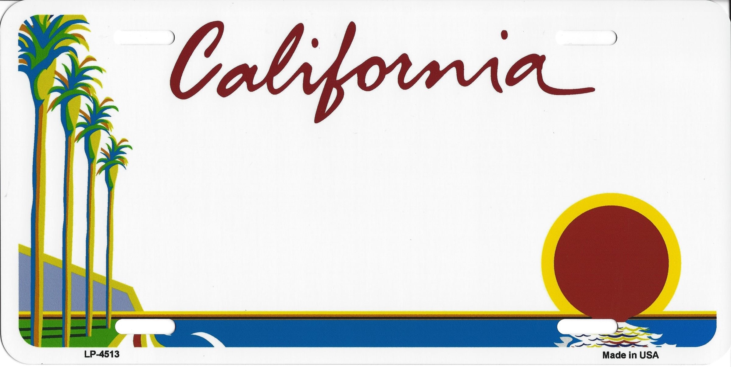Blank Licence Plate Template