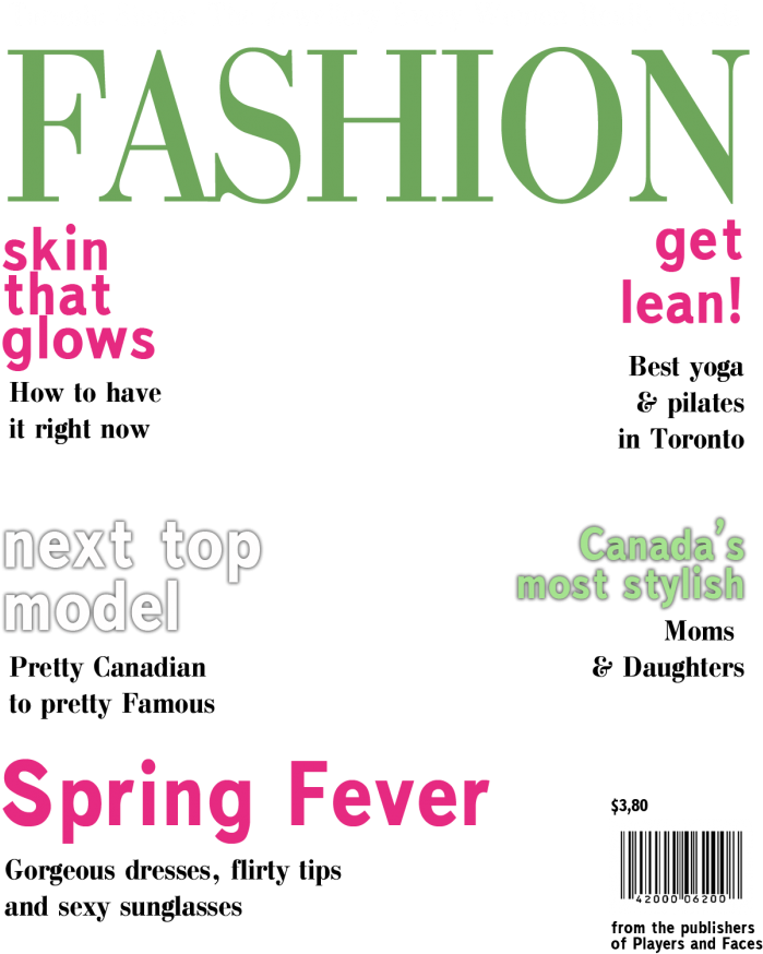 Blank Magazine Cover Templates