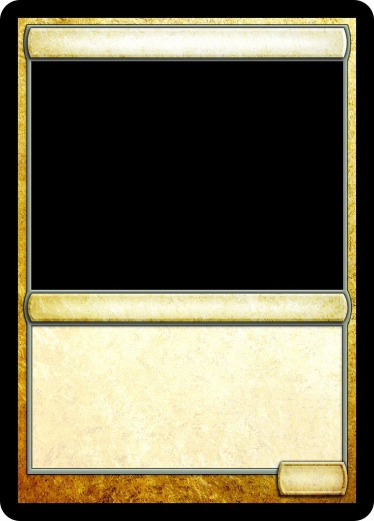 Blank Magic Card Template Dev Onallcylinders