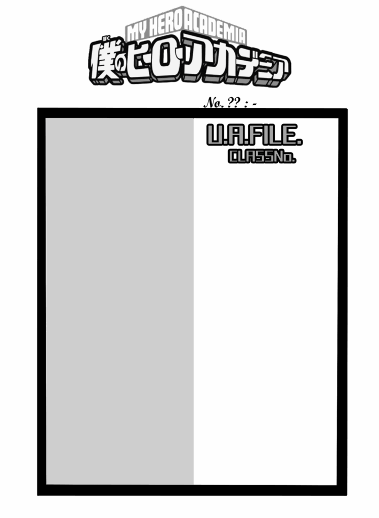 Blank Mha Oc Template
