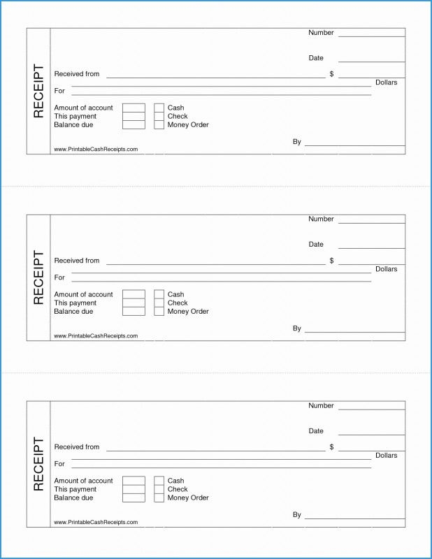 Blank Money Order Template Unique Free Printable Receipt Template
