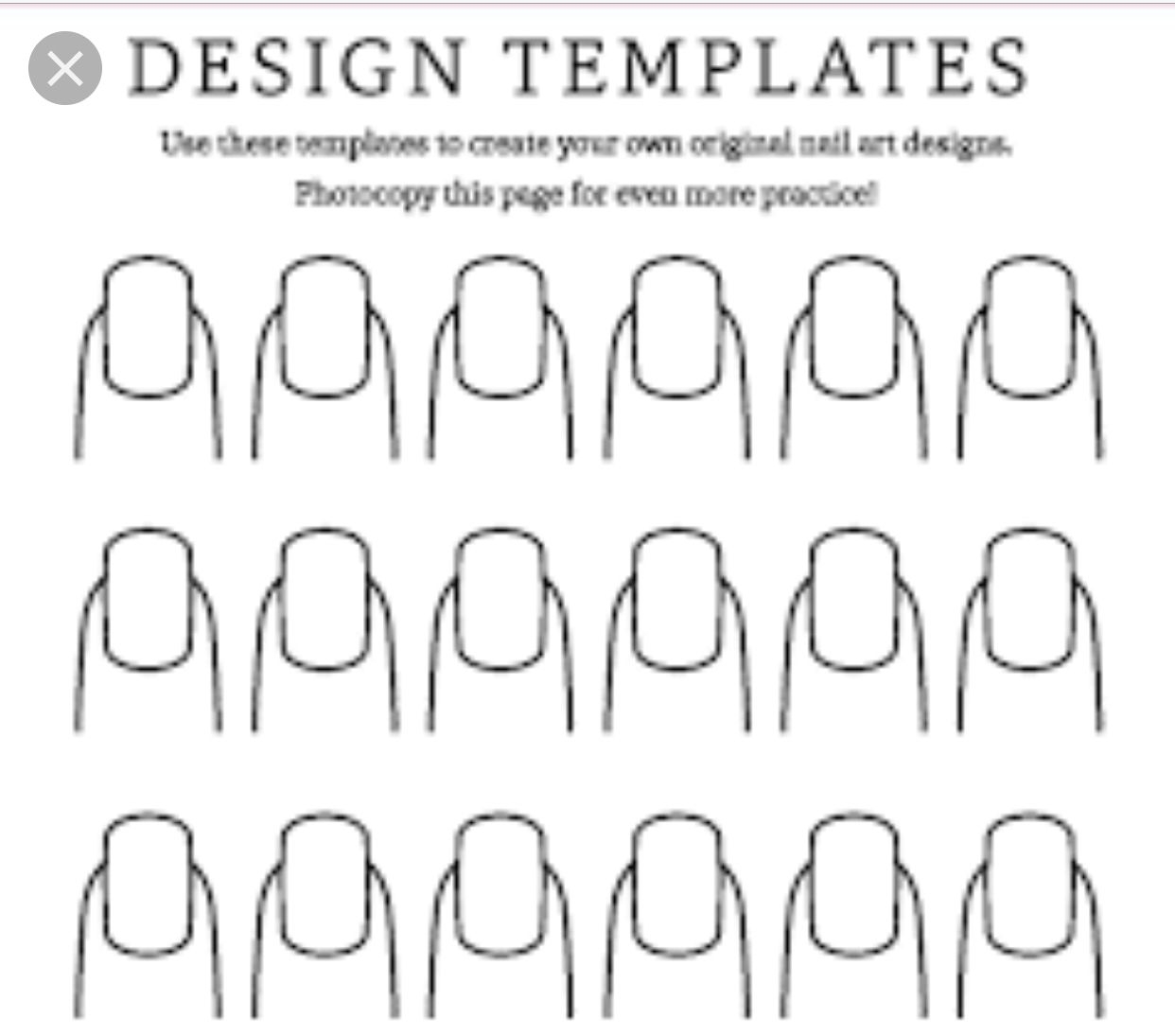 Blank Nail Art Templates Nail Art Ideas