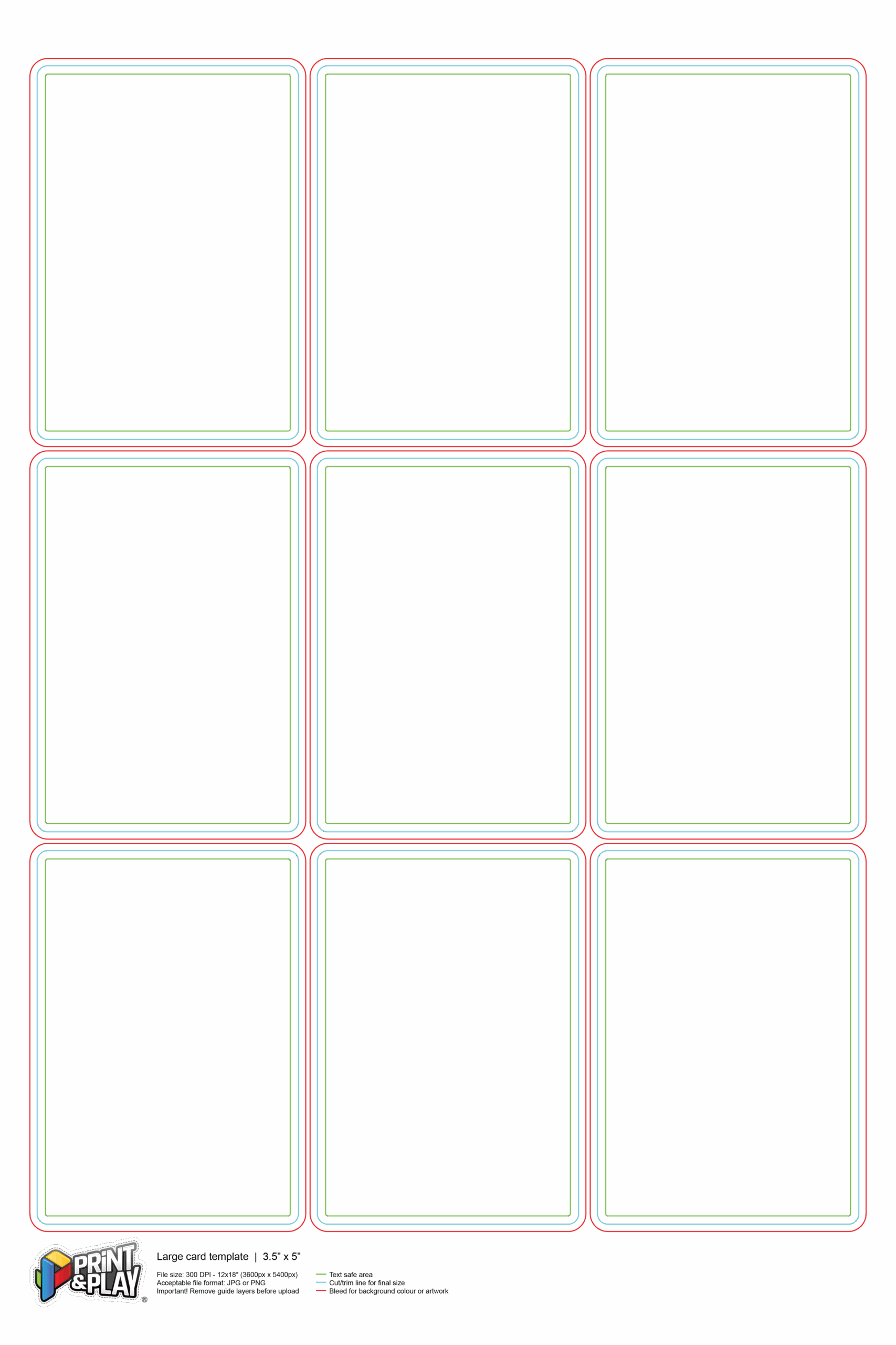 Blank Playing Card Template New Professional Template Printable