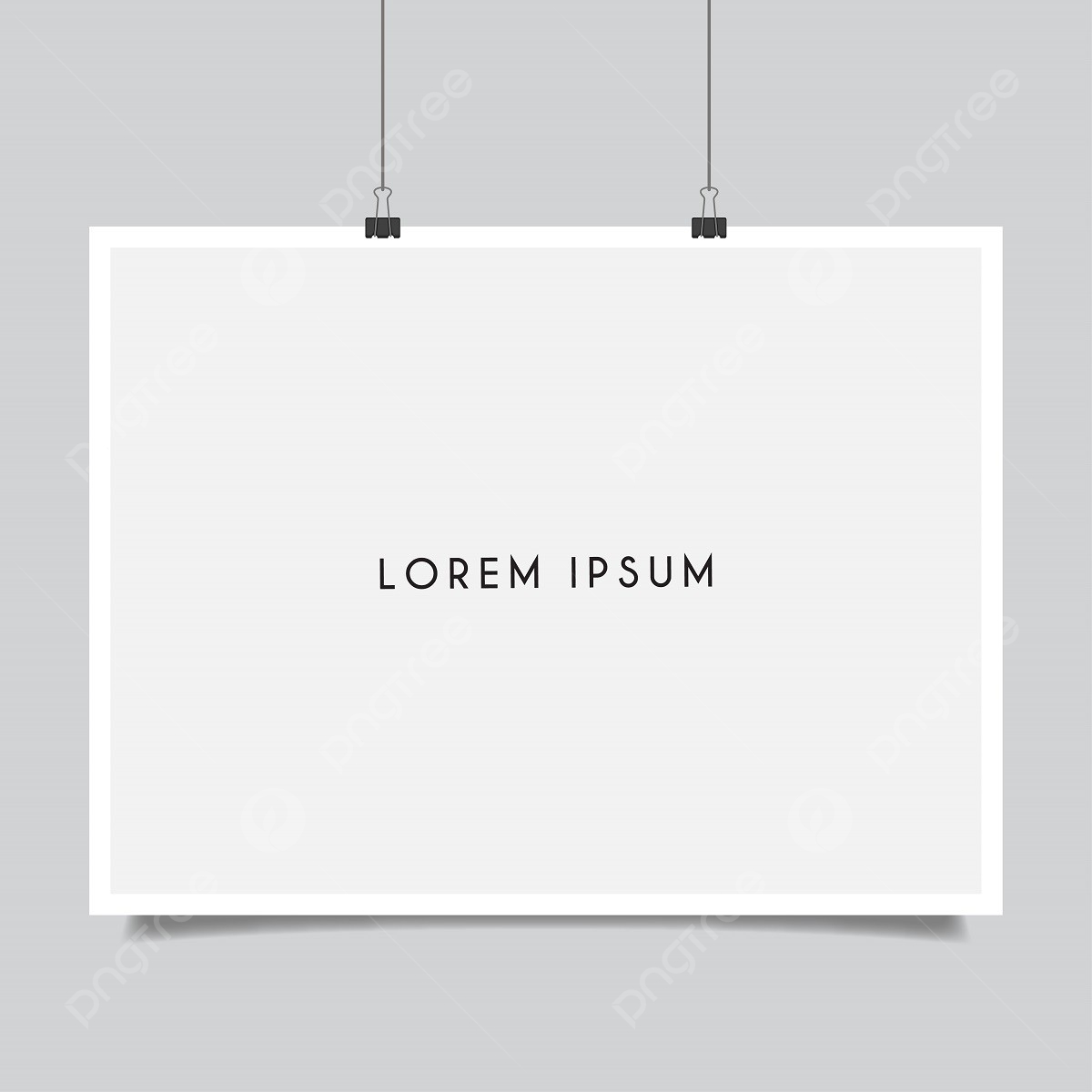 Blank Poster Mockup Template Download On Pngtree