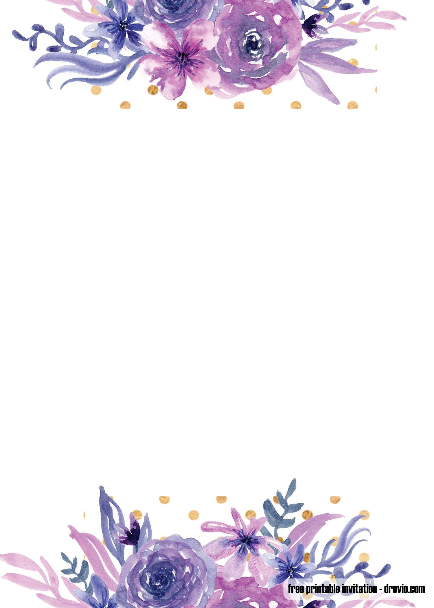 Blank Wedding Invitation Templates