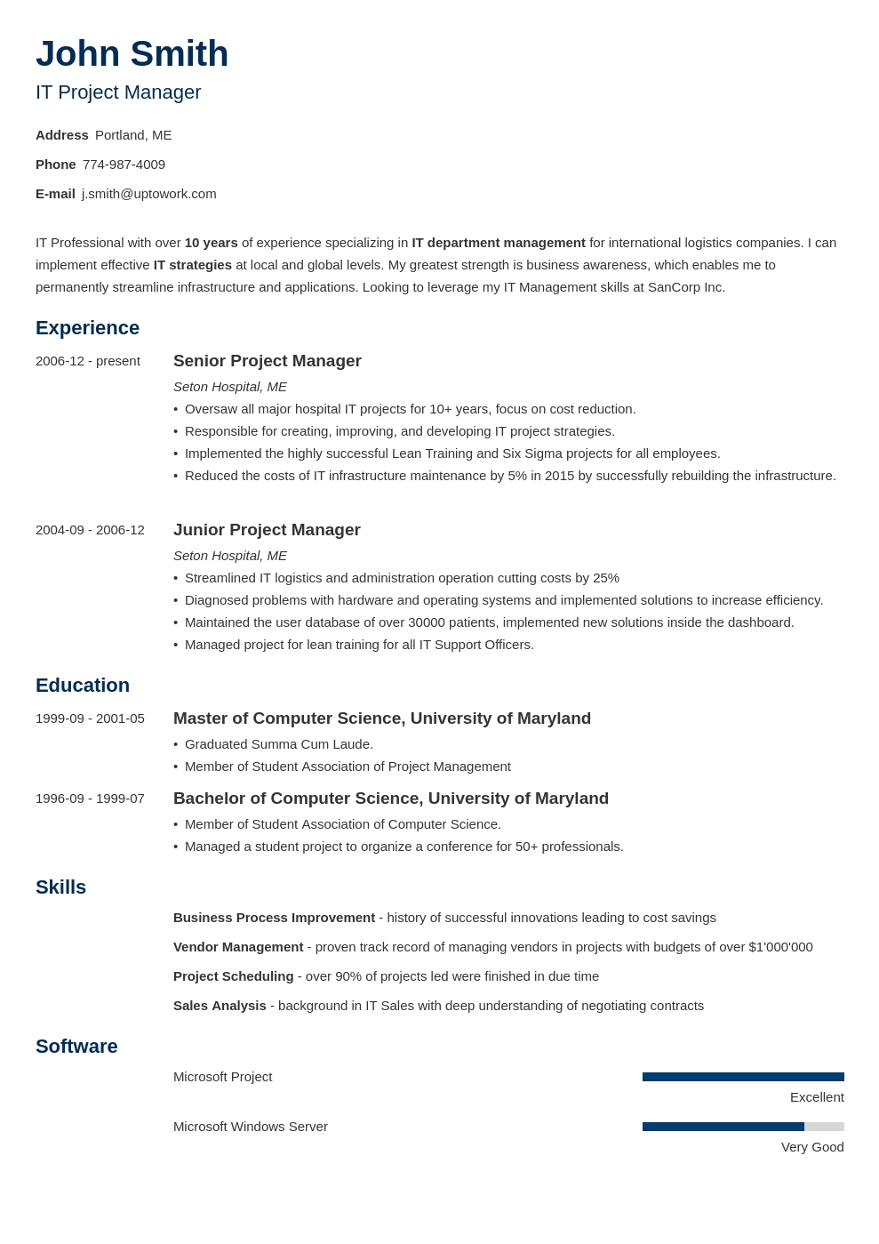 Blank Resume Templates