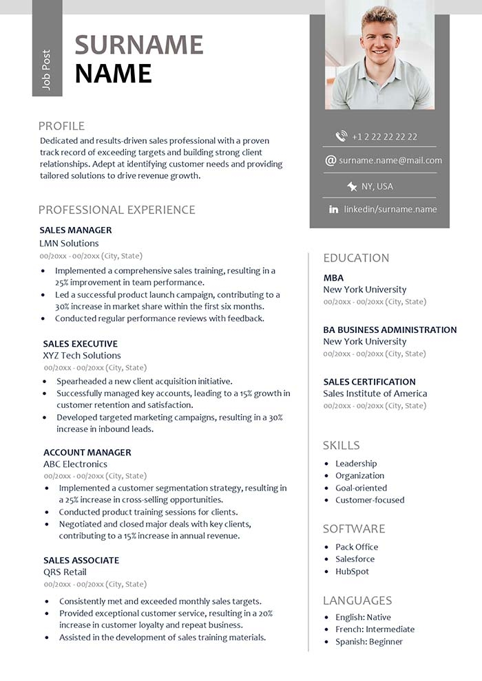 Blank Resume Templates
