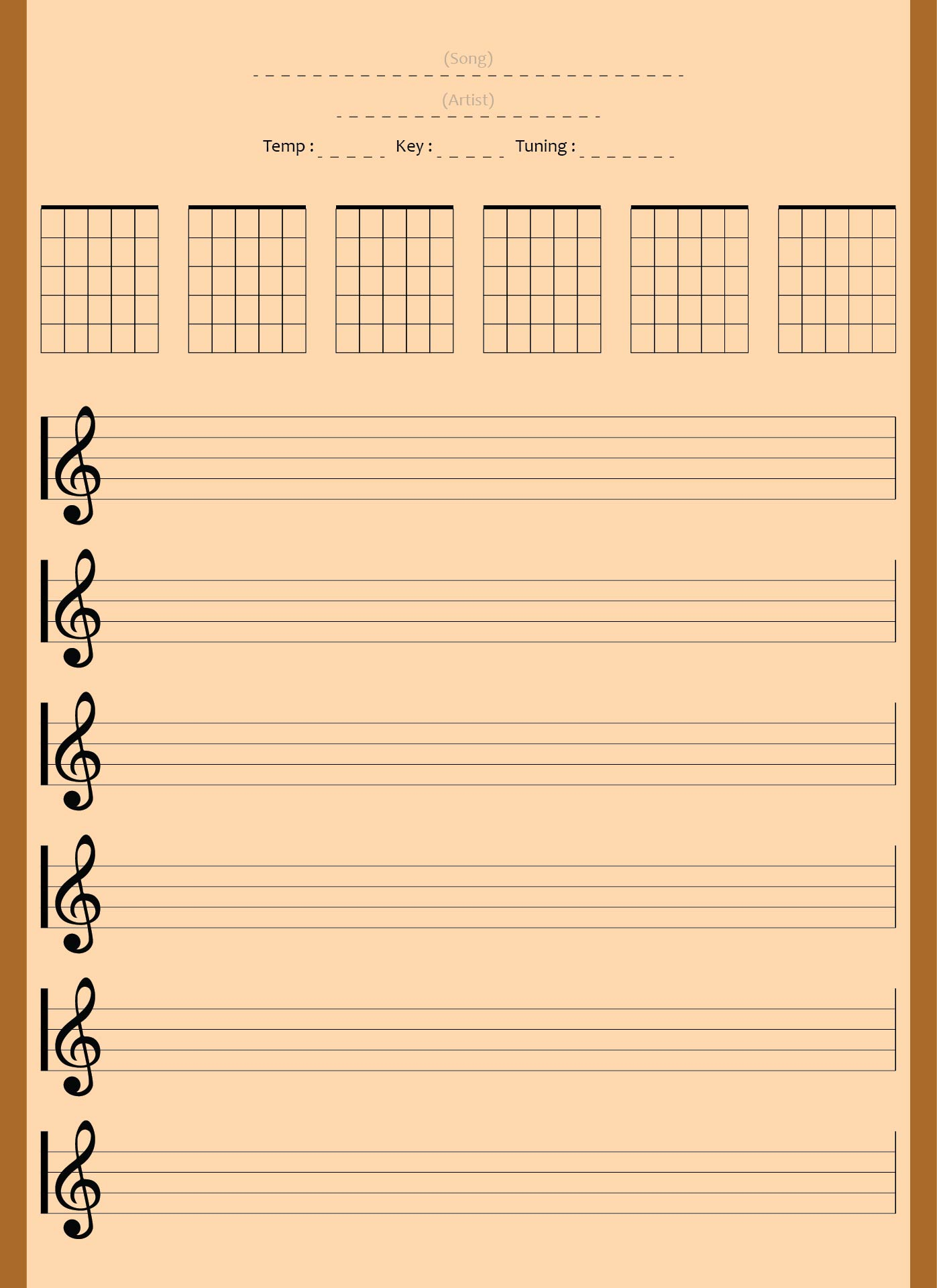 Blank Sheet Music