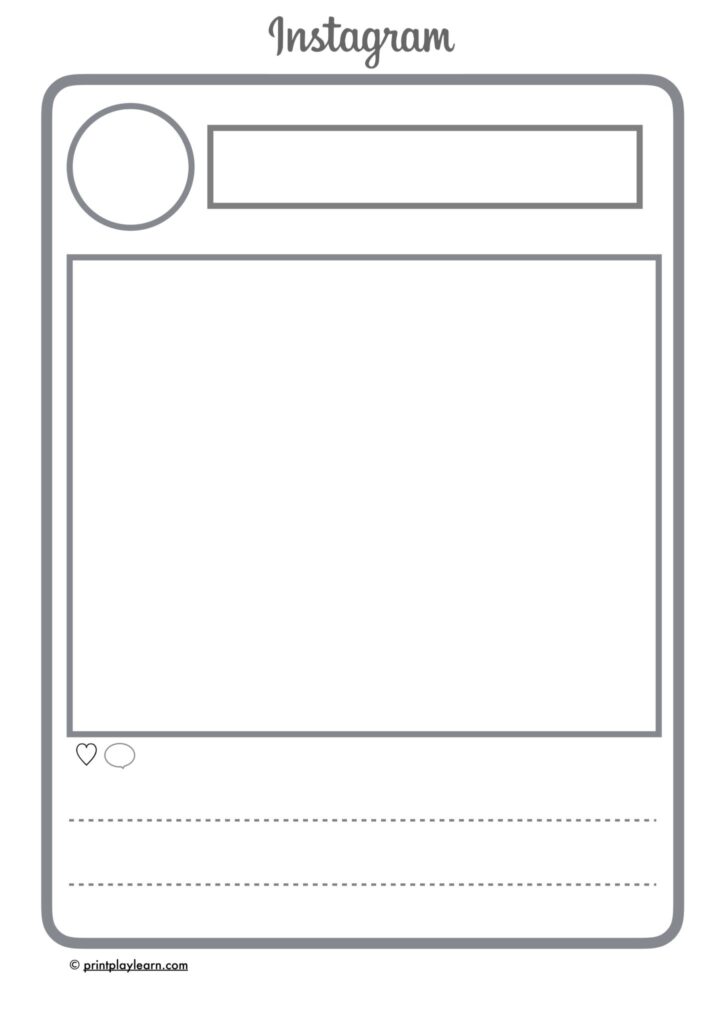 Blank Social Media Templates