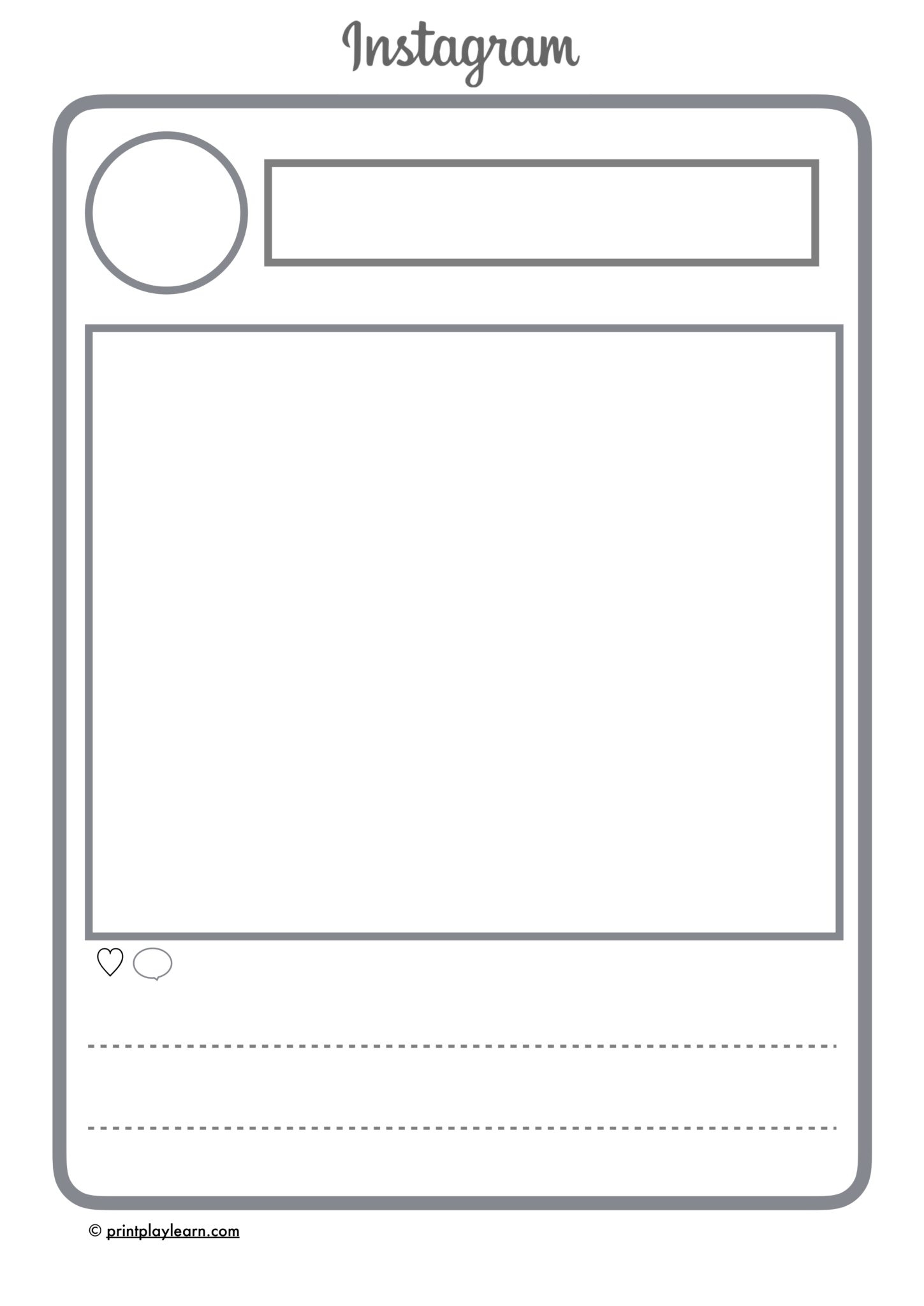 Blank Social Media Templates