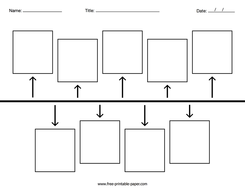 Blank Timeline Free Printable Paper