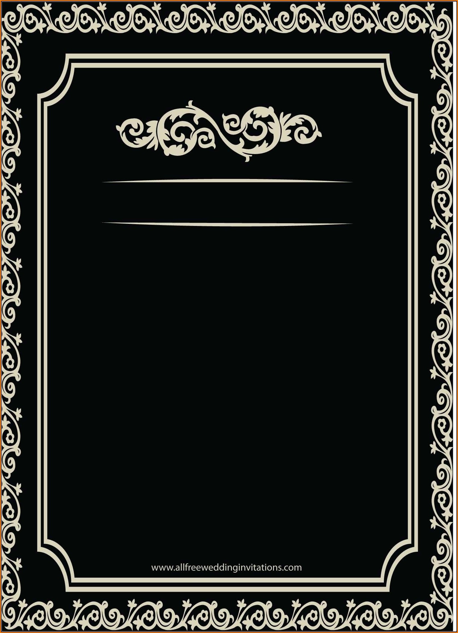 Blank Under The Sea Invitation Template Free Template 2 Resume