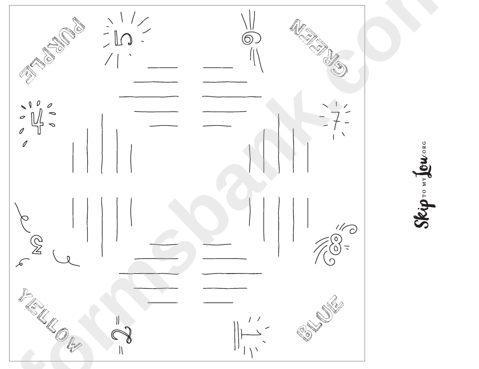 Blank Fortune Teller Templates