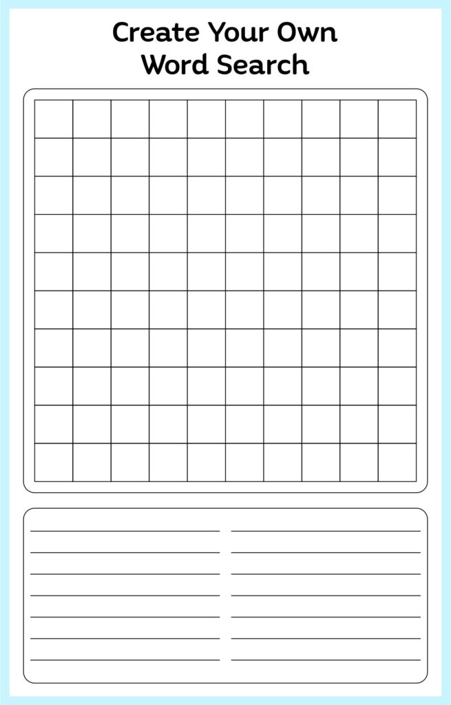 Blank Word Search Template Free Word Search Puzzles Free Printable