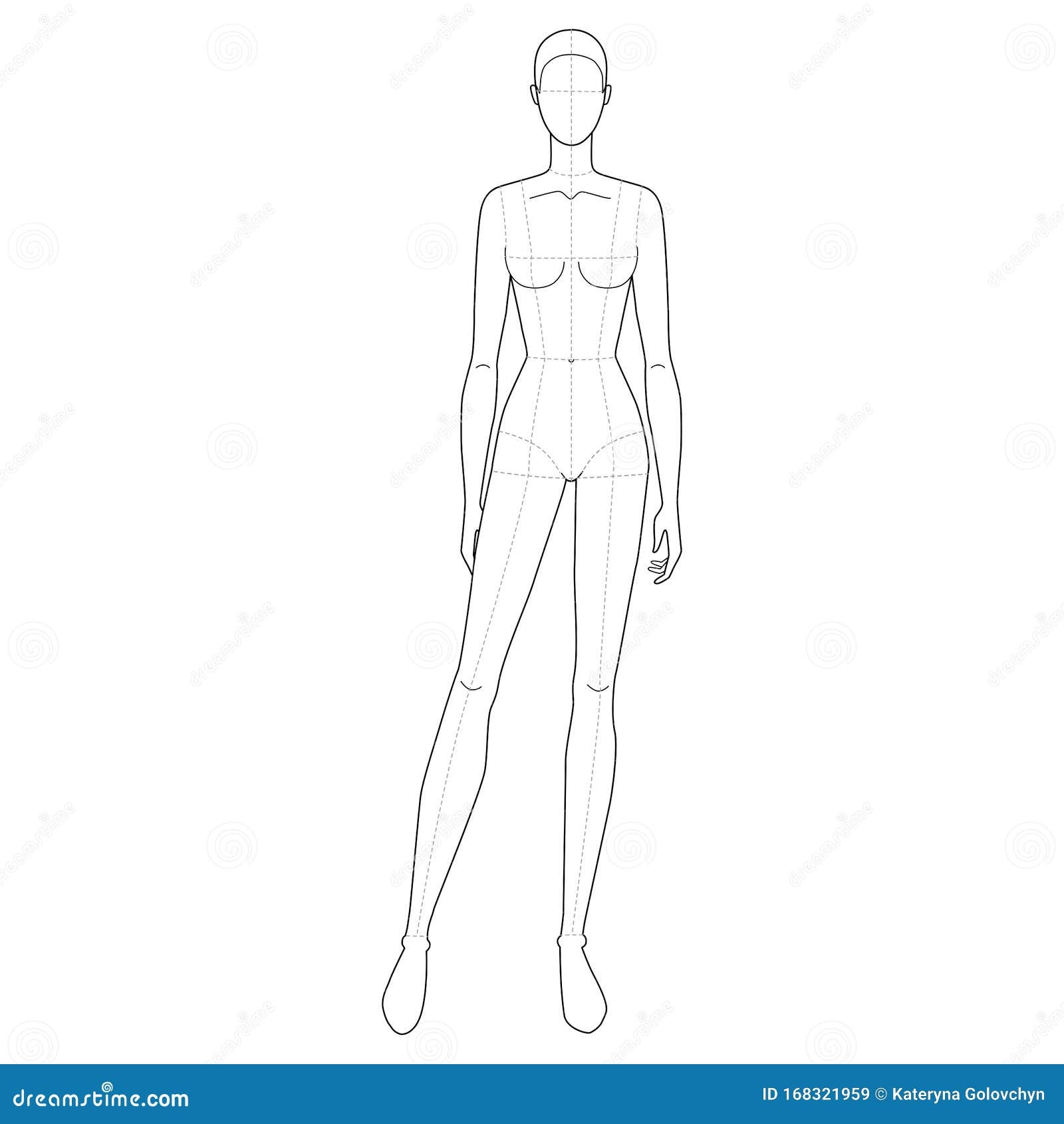 Blank Female Body Templates
