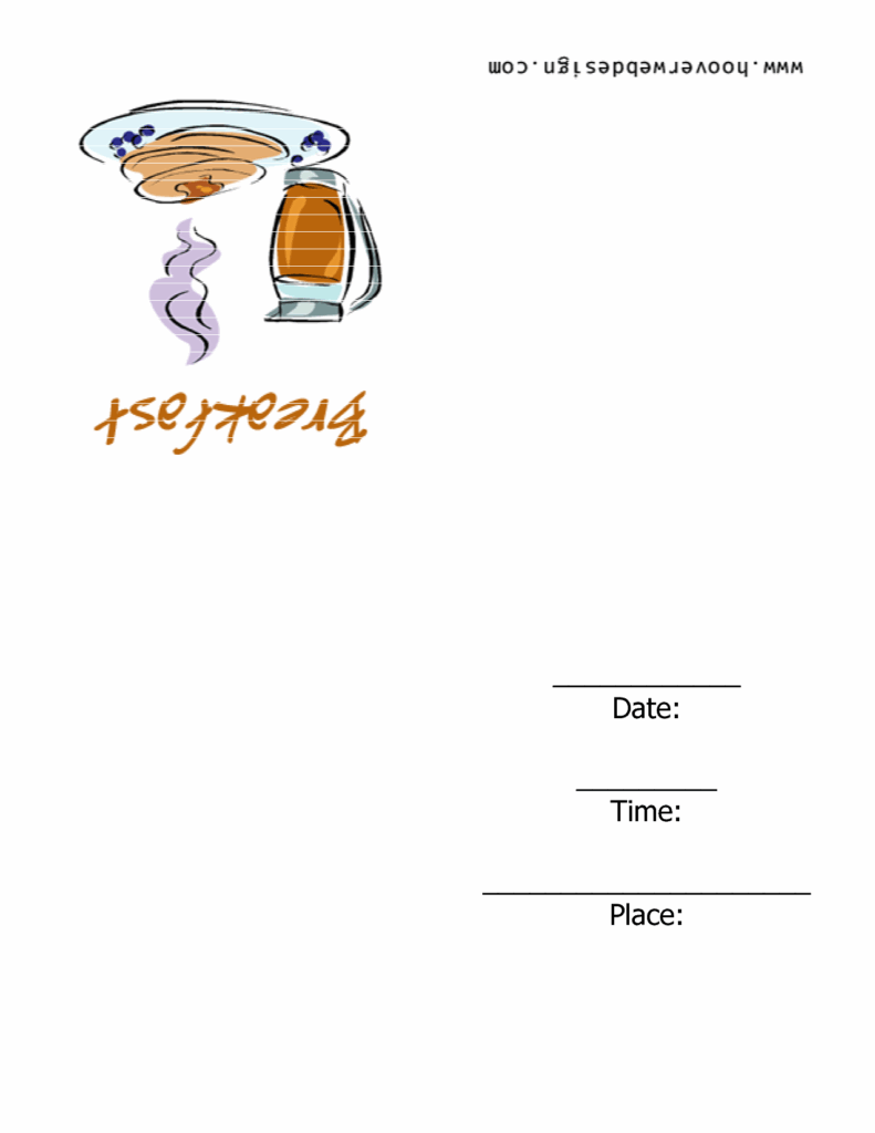 Breakfast Invitation Templates