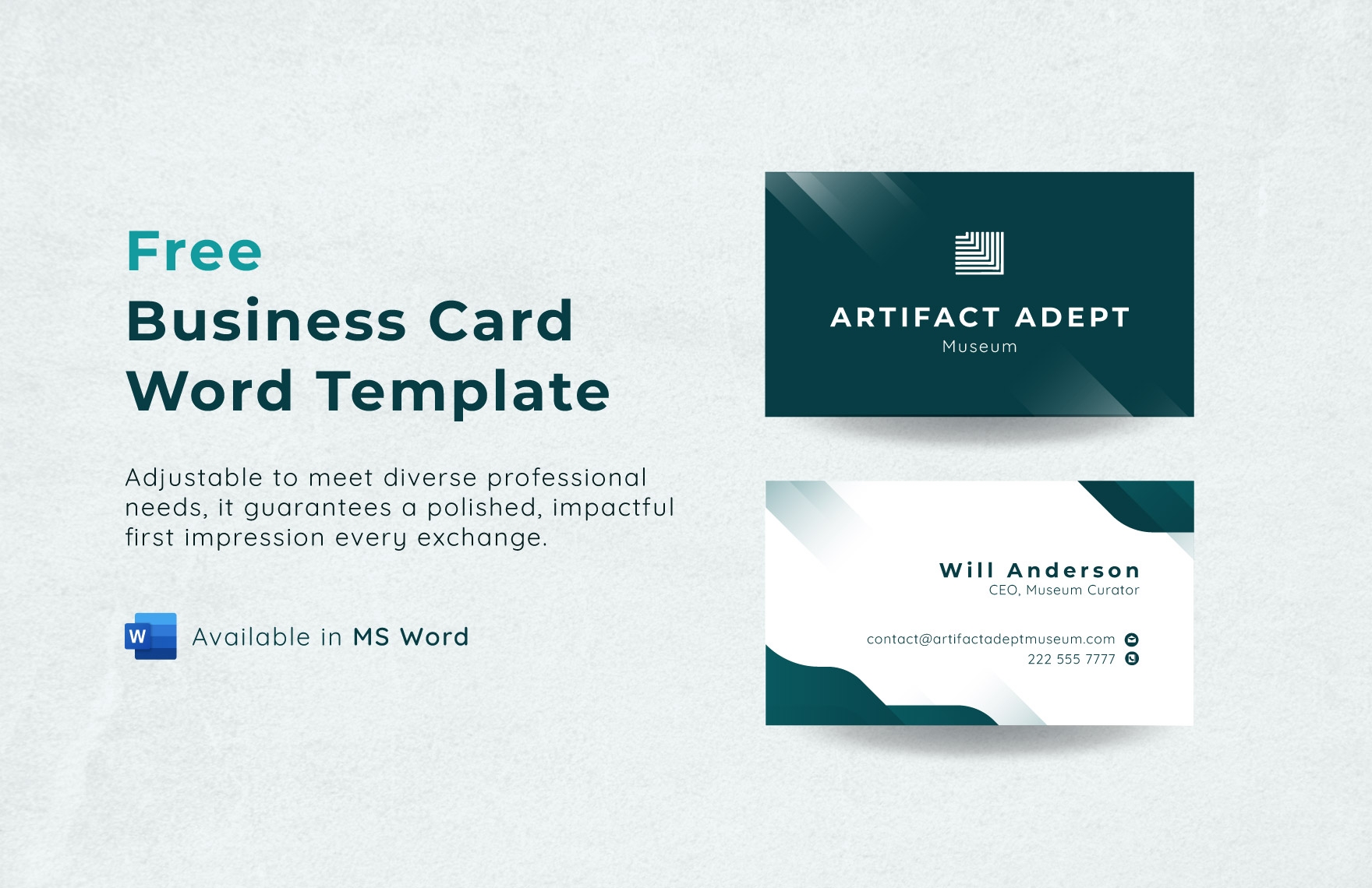 Business Card Templates In Word FREE Download Template