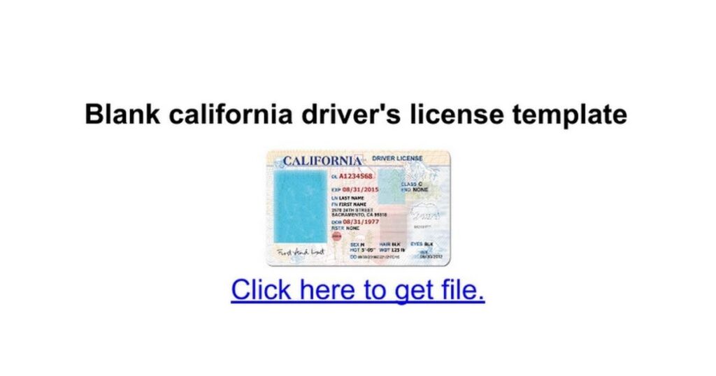 Ca Drivers License Drivers License California Drivers License