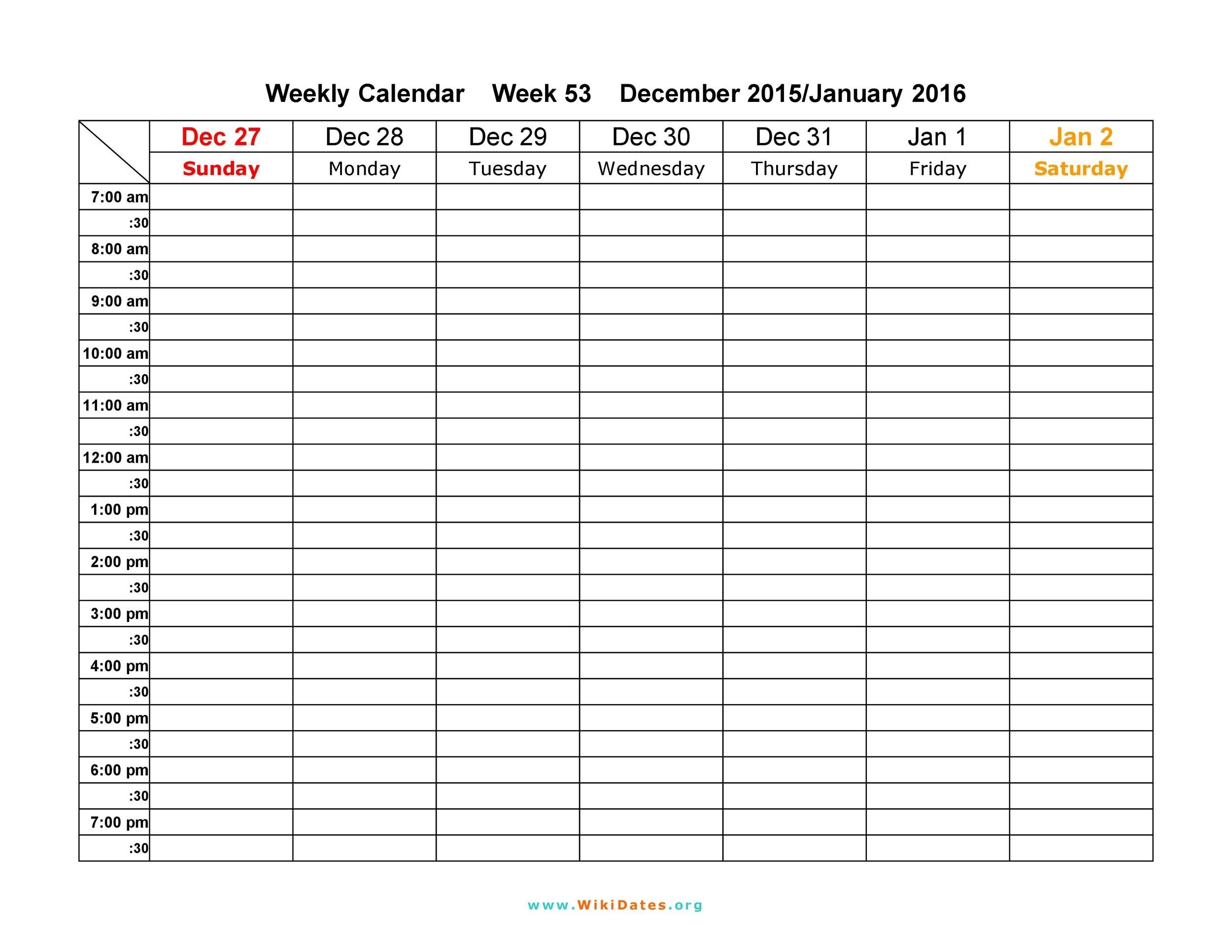 Calendar By Week Template DriverLayer Search Engine