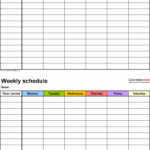 Calendar Program Schedule Calendar Week Schedule School Schedule