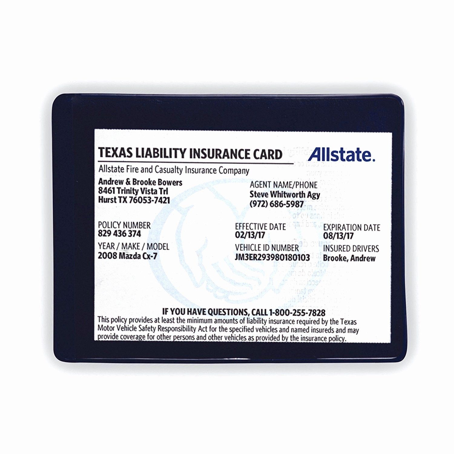 Car Insurance Card Template Download Communicationbro