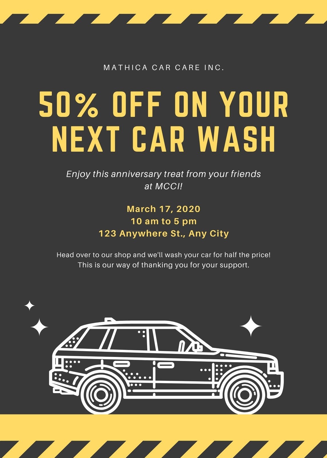 Car Wash Fundraiser Flyer Template