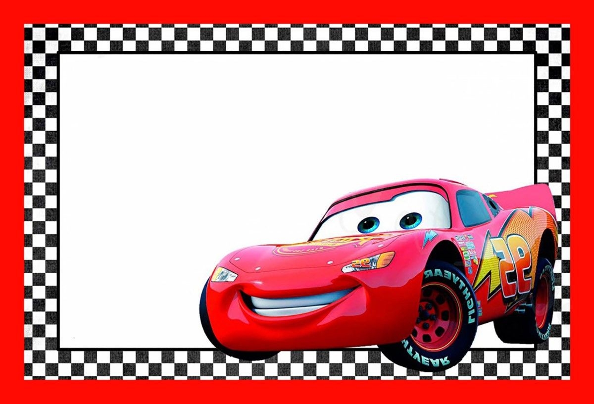 Cars Lightning McQueen Printable Template Cars Theme Birthday Party