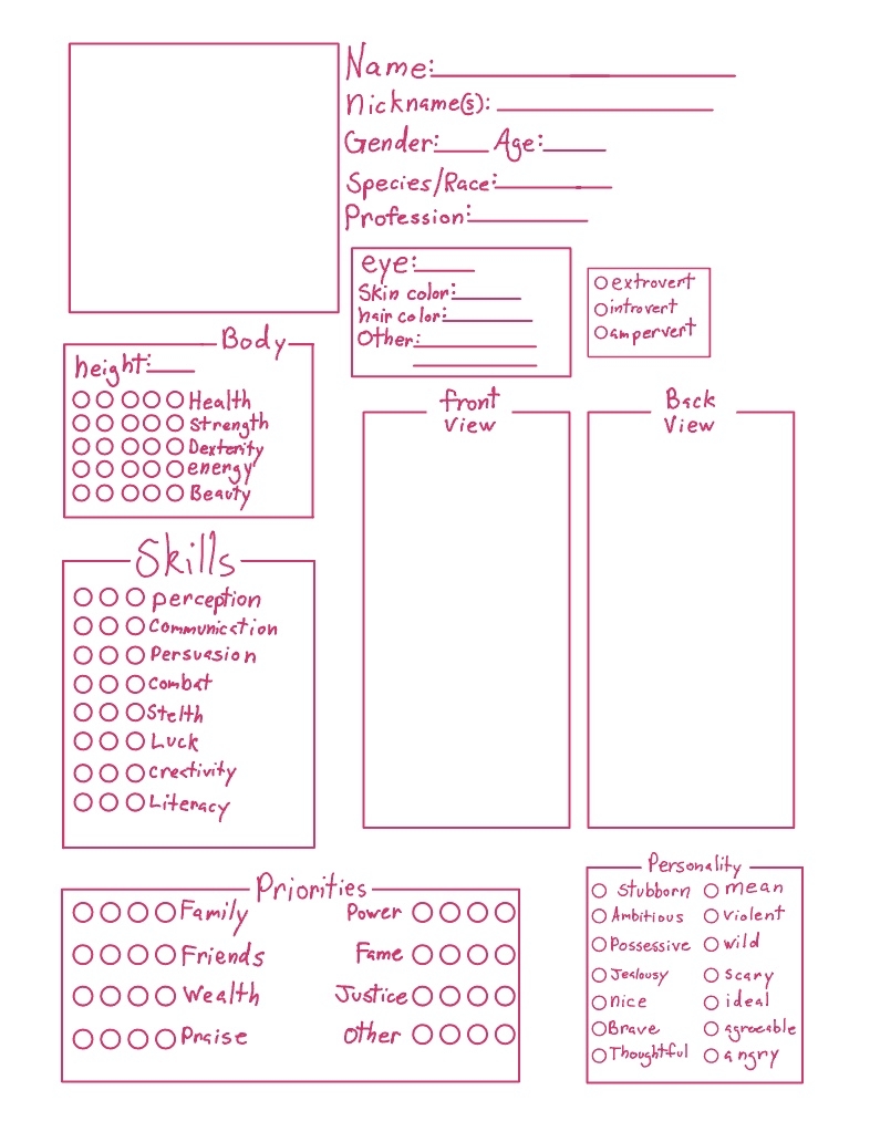 Character Template