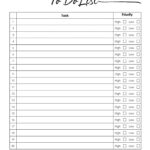 Check List Printable