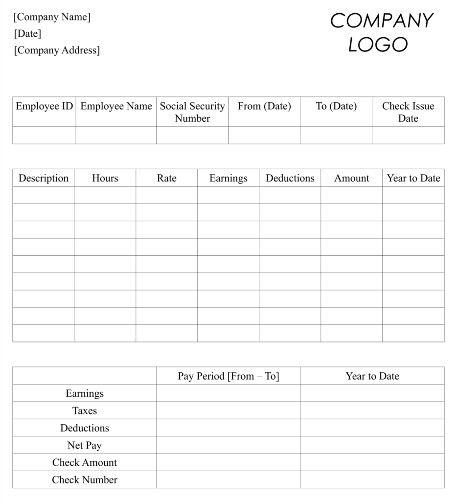 Check Templates Printable