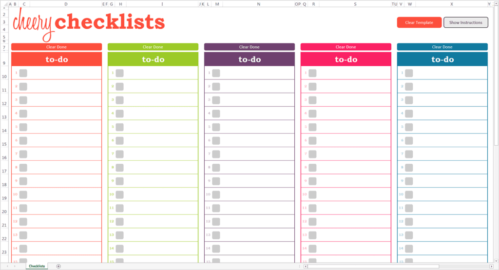Checklist Templates Word Excel Samples Vrogue Co
