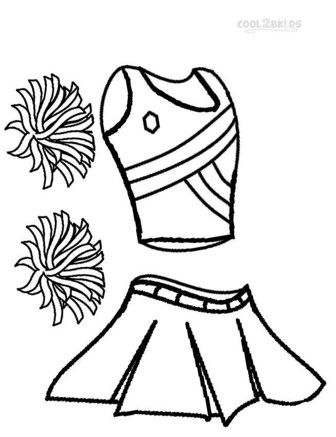 Cheerleading Coloring Pages Kidsuki