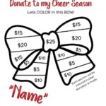 Cheerleading Fundraiser Color In Hair Bow Etsy Cheerleading