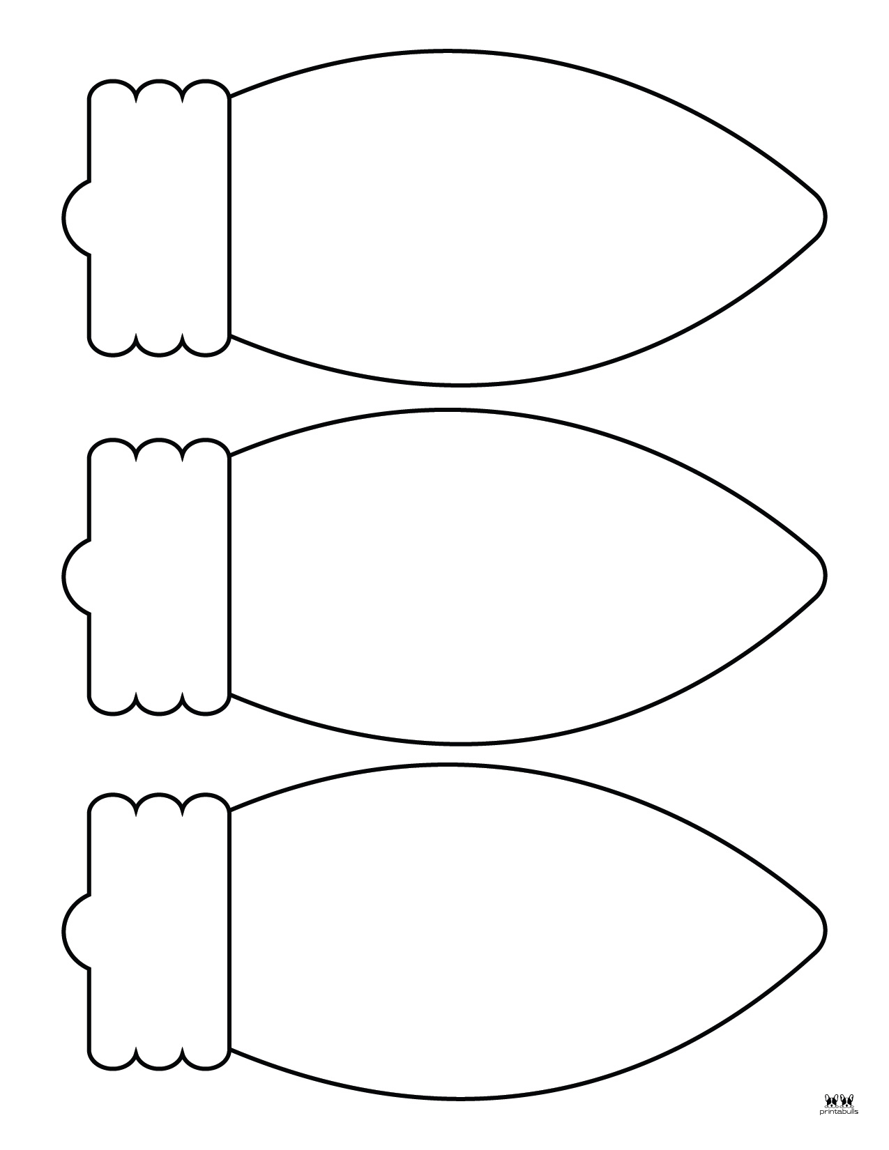 Christmas Light Templates 25 FREE Printable Pages Printabulls