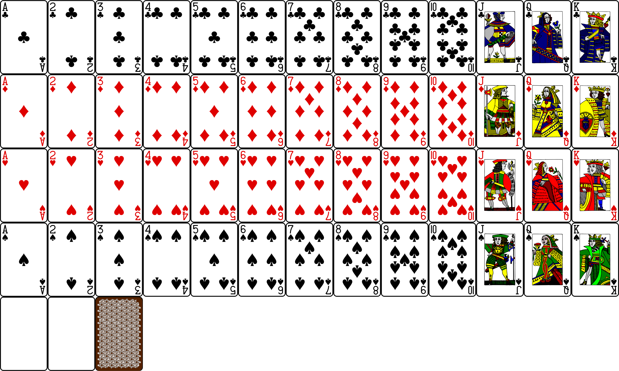 Blank Deck Of Cards Templates