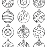 Color Page Christmas Ornaments Y Lba Eli I Y Lba Dekoru Nak