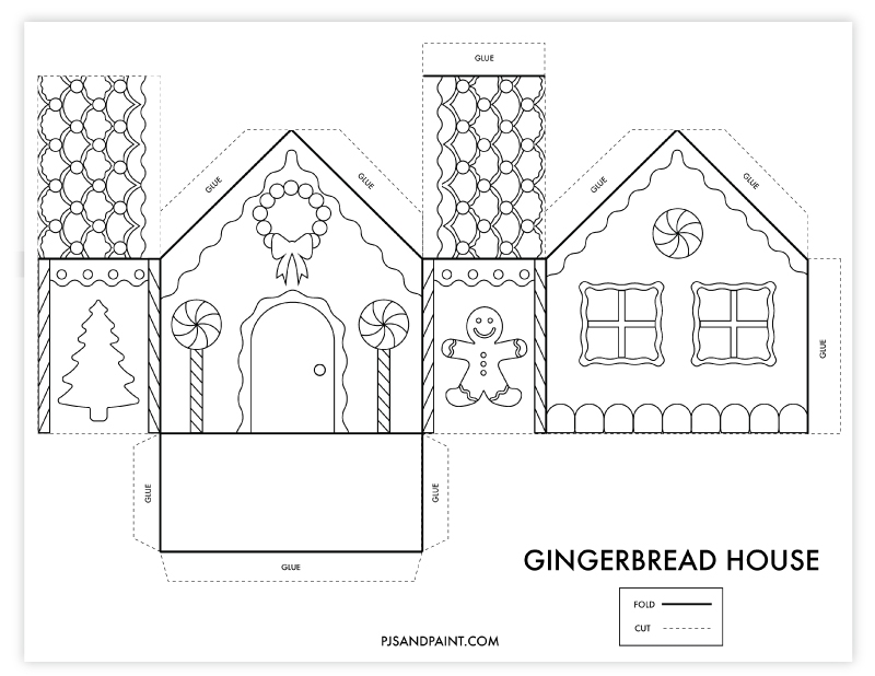 Colored House Template Printable Vrogue Co
