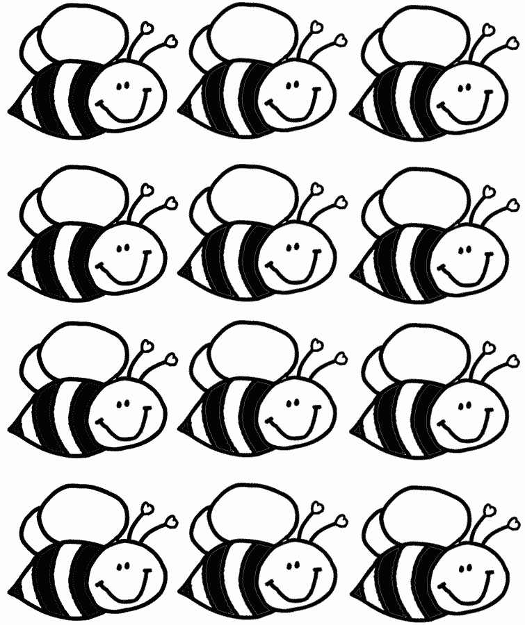 Coloring Sheet Bee Coloring Pages Coloring Pages Bee Crafts