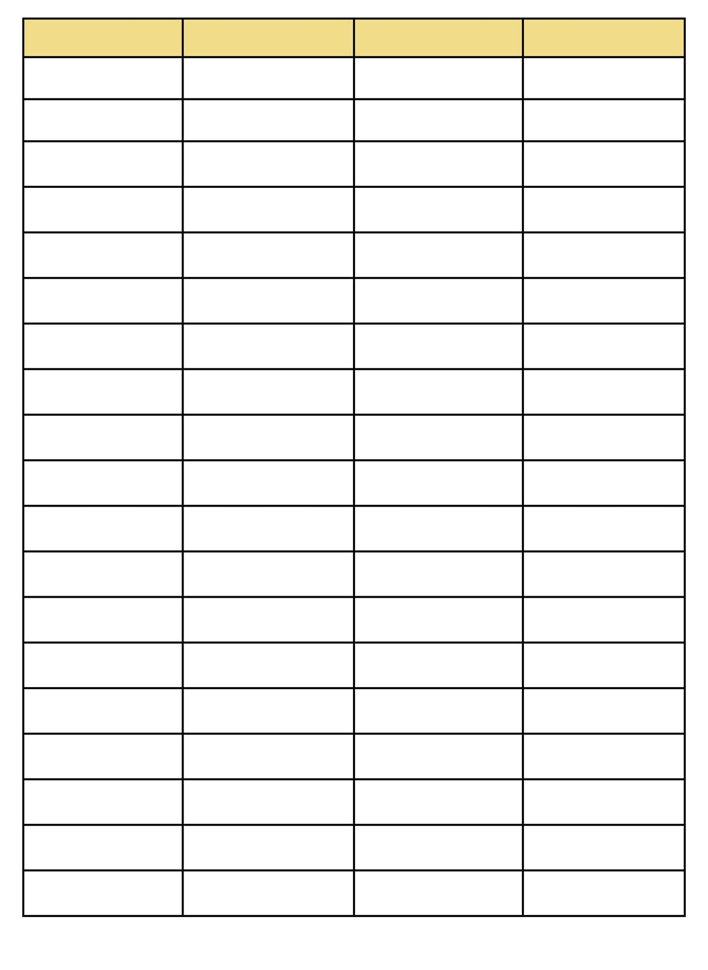 Column Template 5 Columns 10 Free PDF Printables Printablee