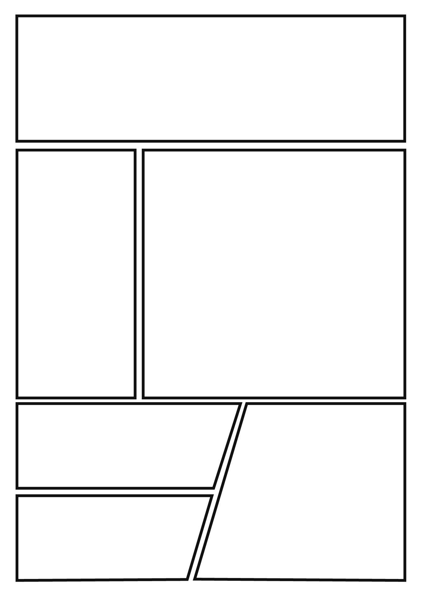 Comic Book Layout Comic Books Blank Comic Book Pages Templates