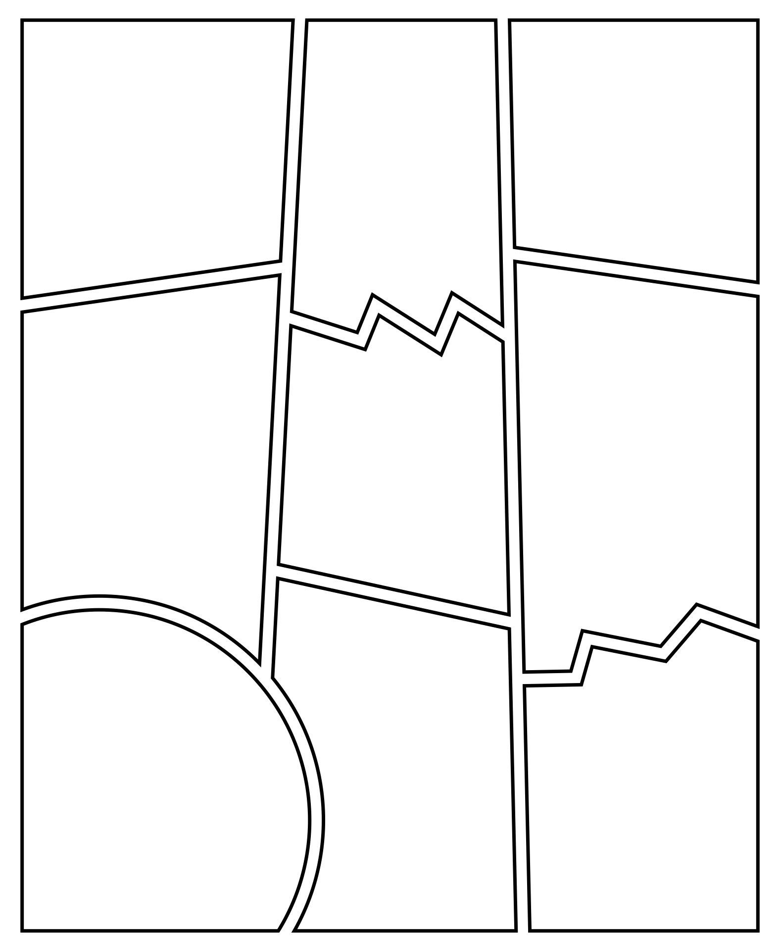 Blank Comic Strip Templates