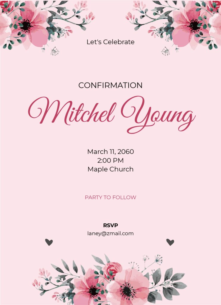Confirmation Invitation Templates In PDF FREE Download Template