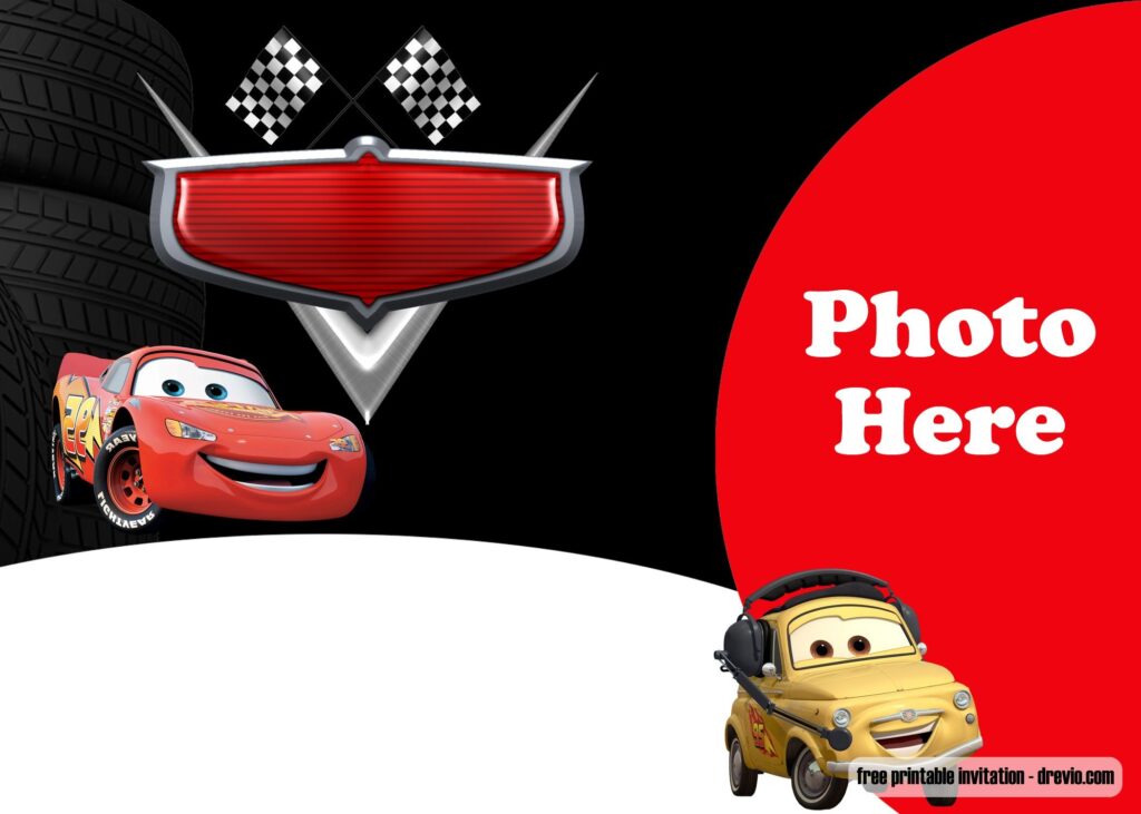 Cool FREE Printable Cars Invitation Templates Cars Birthday