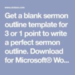 Crafting A Powerful Sermon Outline