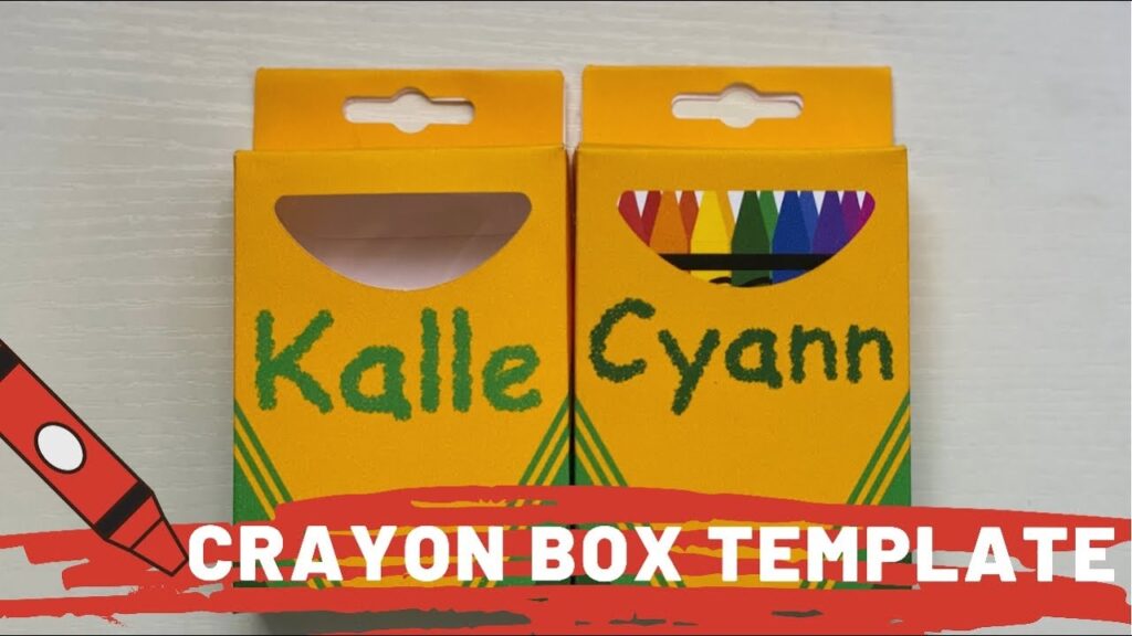 Crayon Box Template Make It With Cricut Tam S Sweet Life YouTube