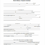 Create A Personalized Obituary With Our Fill In The Blank Template
