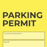Create Your Own Parking Permit Design Template