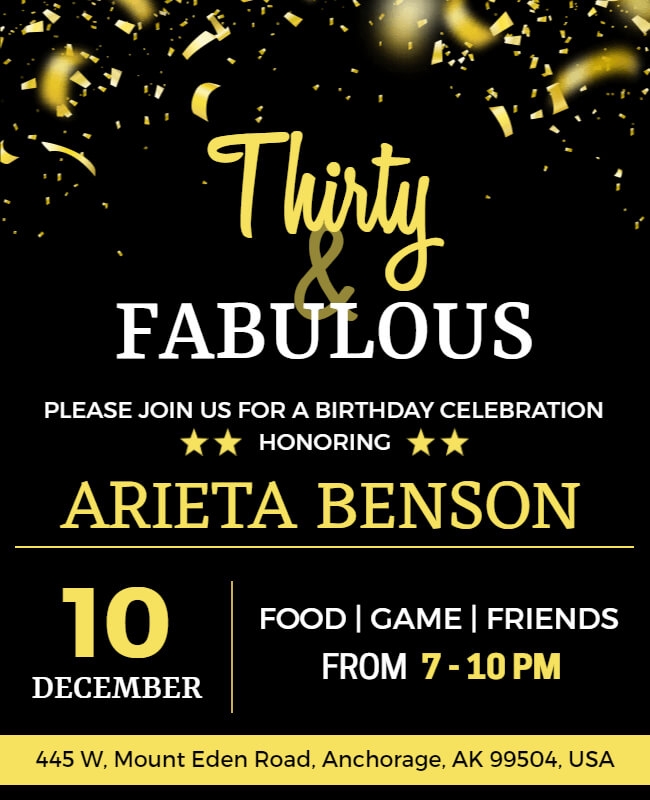 Creative Birthday Flyer Ideas