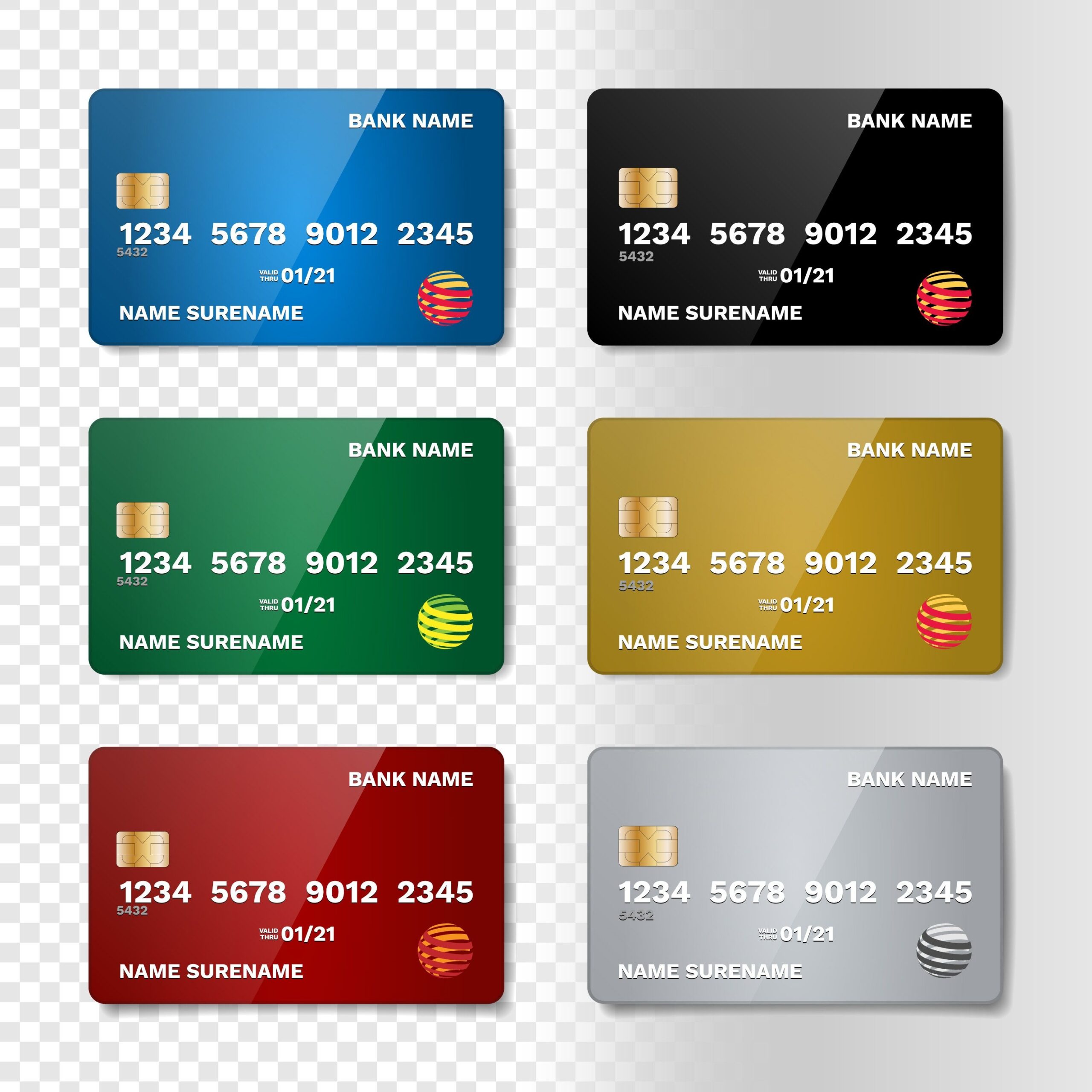 Credit Card Business Card Template Free Business Card Templates