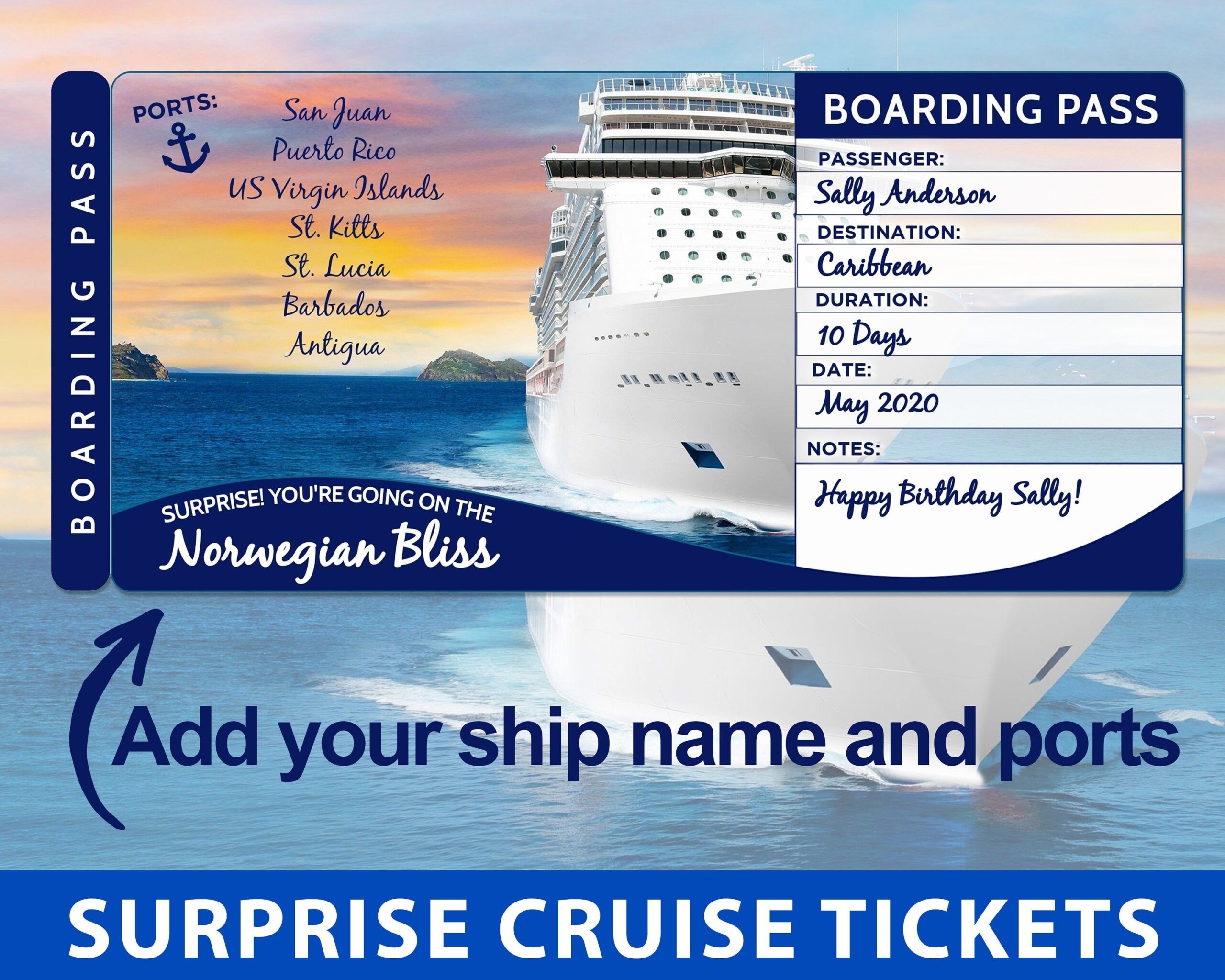 Cruise Tickets Travel Tickets Ticket Template Free Templates